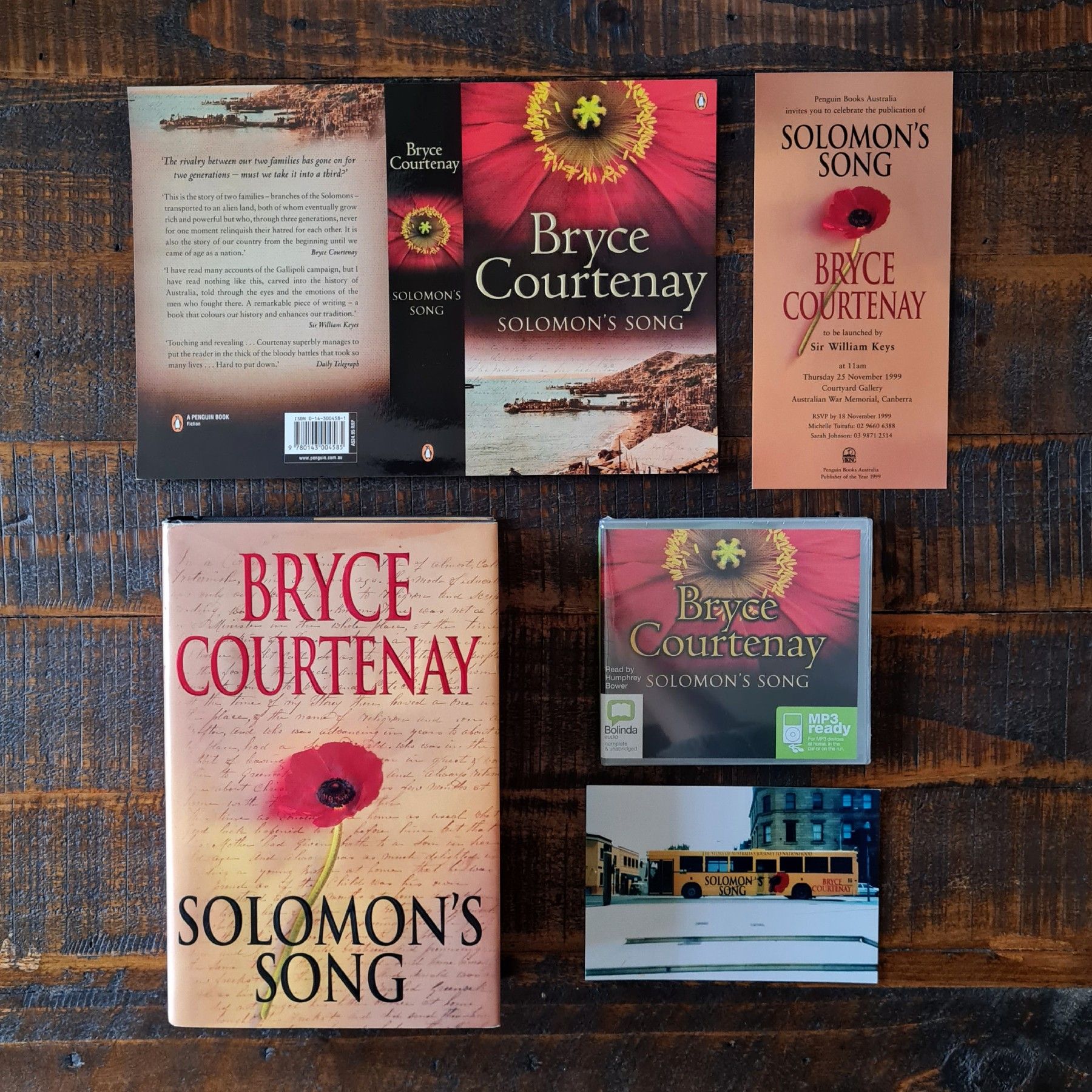 Solomon’s Song trilogy - Bryce Courtenay